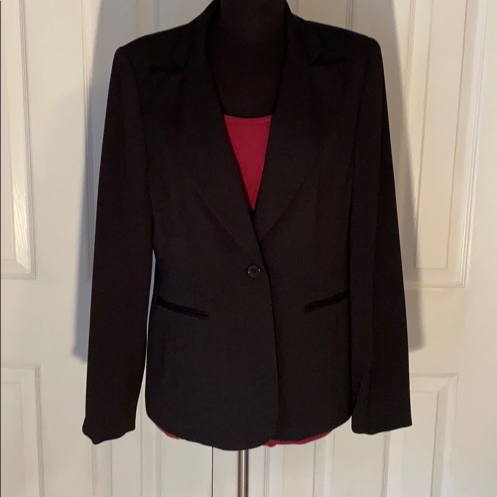 Yansi Fugel Black Suit Jacket Blazer
